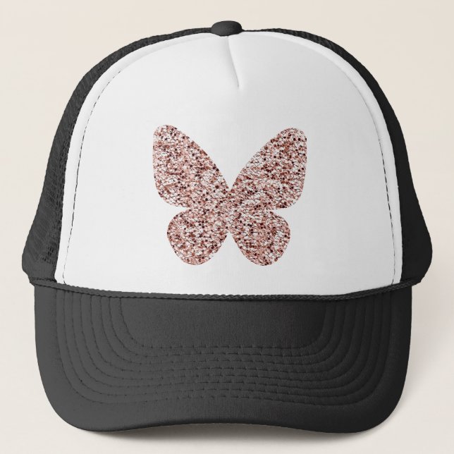 Cute Butterfly från Glitter i ro Keps (Framsida)