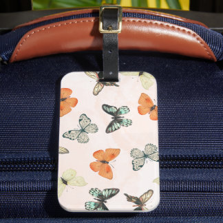 Cute Butterfly Pattern Luggage Tag Bagagebricka