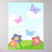 Cute Butterfly Poster 