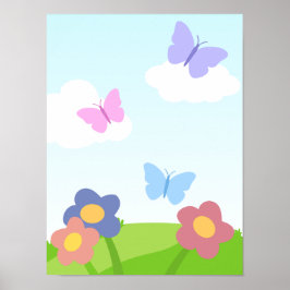 Cute Butterfly Poster 