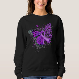 Cute Butterfly Ribbon Lila Spread Alzheimer's Aw T Shirt