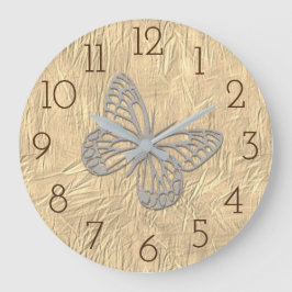 Cute Butterfly Stor Klocka