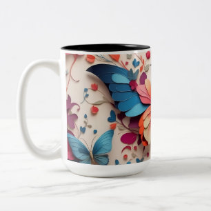 Cute Butterfly Två-Tonad Mugg
