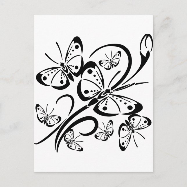 Cute Butterfly Vykort (Framsida)