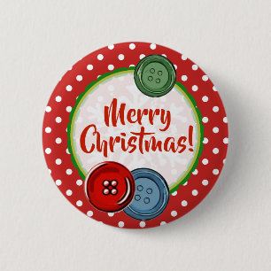 Cute Buttons God jul Knapp
