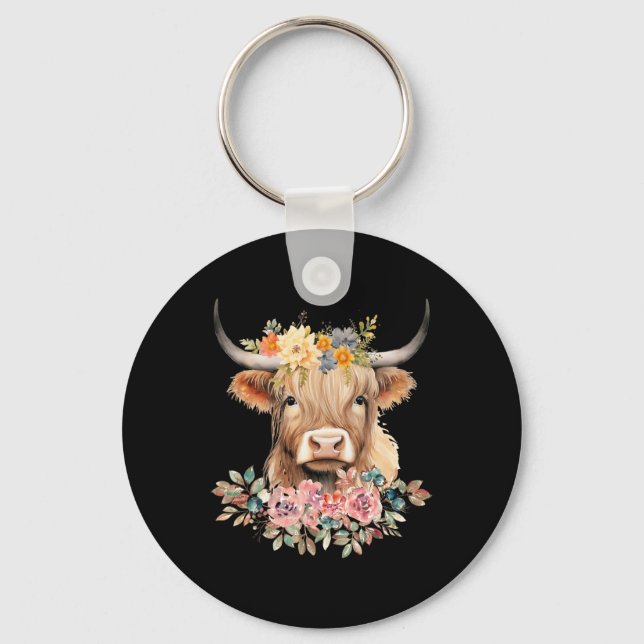 Cute by Cow Julafton Pajamas jul Nyckelring (Framsida)