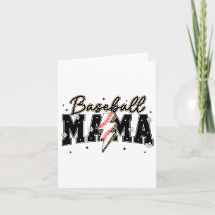 Cute Bysebyll Mamma Lightning Game Day Season Spor Kort