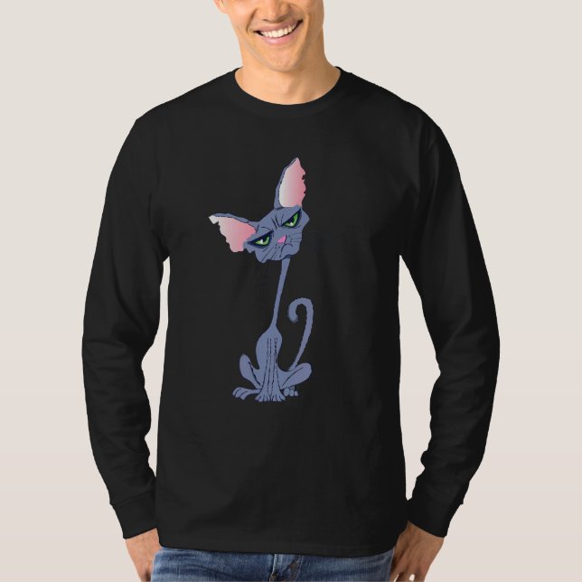 Cute Ca Cat Pocket Cat T Shirt (Framsida)