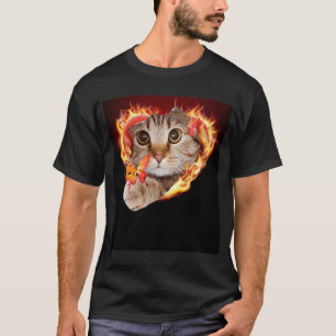 Cute ca för katter: hustiger katter t shirt