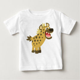 Cute Cackling Tecknad Hyena Baby T-Shirt