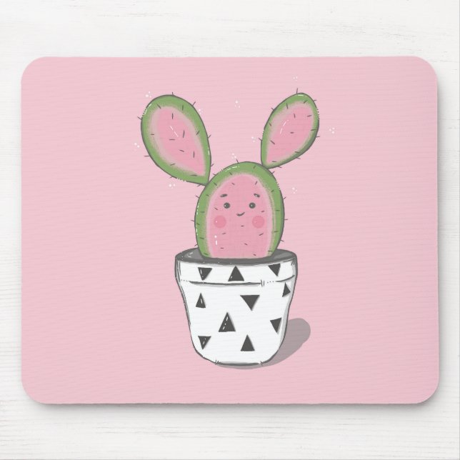 Cute Cacti Mousepad Musmatta (Framsidan)