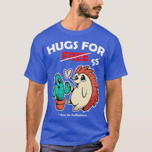 Cute cactuoch hedgehog valentine costume Hugs Fo T Shirt