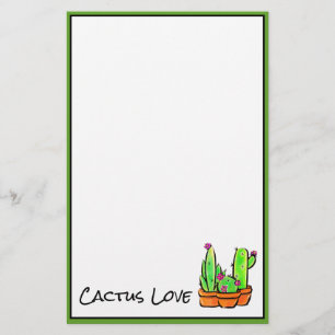 Cute Cactus cacti succulations rosa ökenblomma Brevpapper