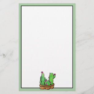Cute Cactus cacti succulents Brevpapper