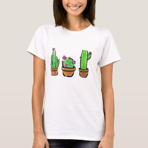 Cute Cactus cacti succulents Tee