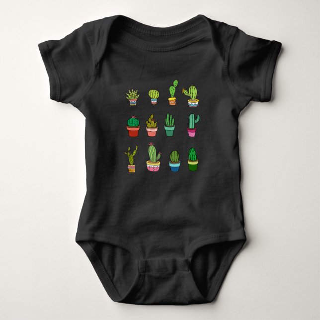 Cute Cactus Collector Kawaii Succulent Älskare T Shirt (Framsida)