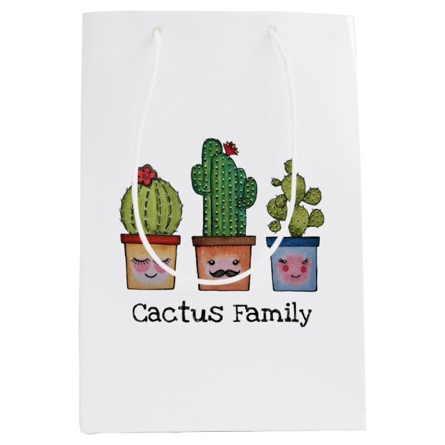 Cute Cactus Family in Watercolor (Framsidan)