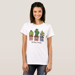 Cute Cactus Family in Watercolor T Shirt