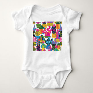 Cute Cactus: Färg, sömlös Roligt T Shirt