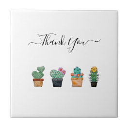 Cute Cactus Greenery Flower Natature Kakelplatta