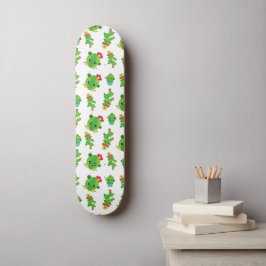 Cute Cactus, Grönt Cactus, Cactus Mönster Mini Skateboard Bräda 18,5 Cm