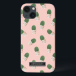 Cute Cactus i Anpassadet Hearts Pots Mönster<br><div class="desc">Cute och modern iPad mini fodral med grönt-aktus i målade hjärtan med  rosa. Personligen kommer fodral att bli perfekt som gåva.</div>