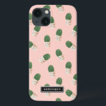 Cute Cactus i Anpassadet Hearts Pots Mönster<br><div class="desc">Cute och modern iPad mini fodral med grönt-aktus i målade hjärtan med  rosa. Personligen kommer fodral att bli perfekt som gåva.</div>
