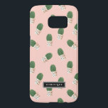 Cute Cactus in Hearts Pots Mönster Personlig Galaxy S5 Skal<br><div class="desc">Cute och modern Samsung fodral som har grönt-aktus i målade hjärtan med  rosa. Personligen kommer fodral att bli perfekt som gåva.</div>