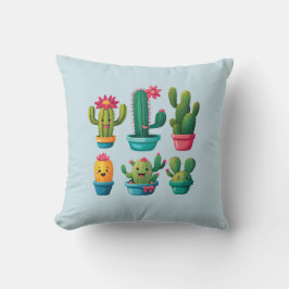 Cute Cactus Kudde