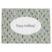 Cute Cactus Mönster Monogrammed