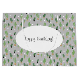 Cute Cactus Mönster Monogrammed