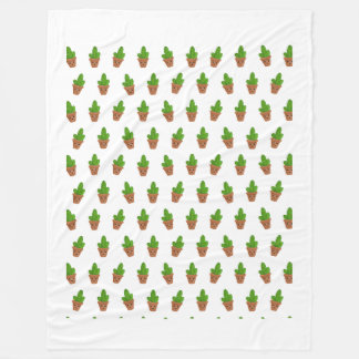 Cute Cactus Mönster på Blanket Fleecefilt