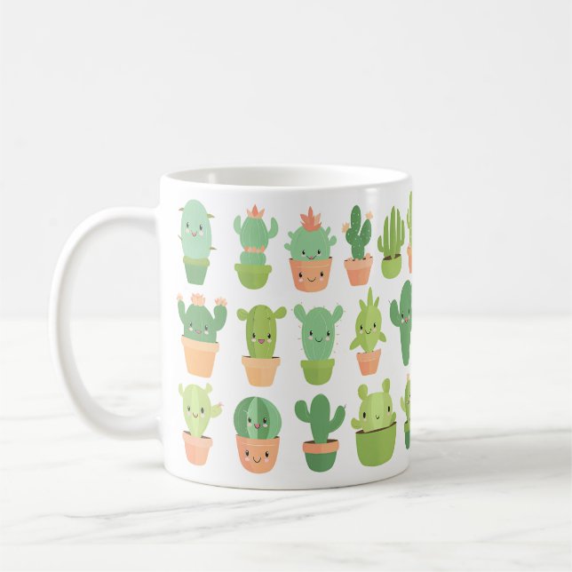 Cute Cactus Mugg (Vänster)