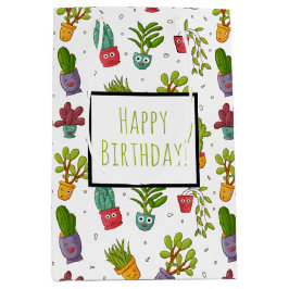 Cute Cactus Nature Succulations Mönster Birthday