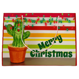 Cute Cactus och Festive String Ljus jul