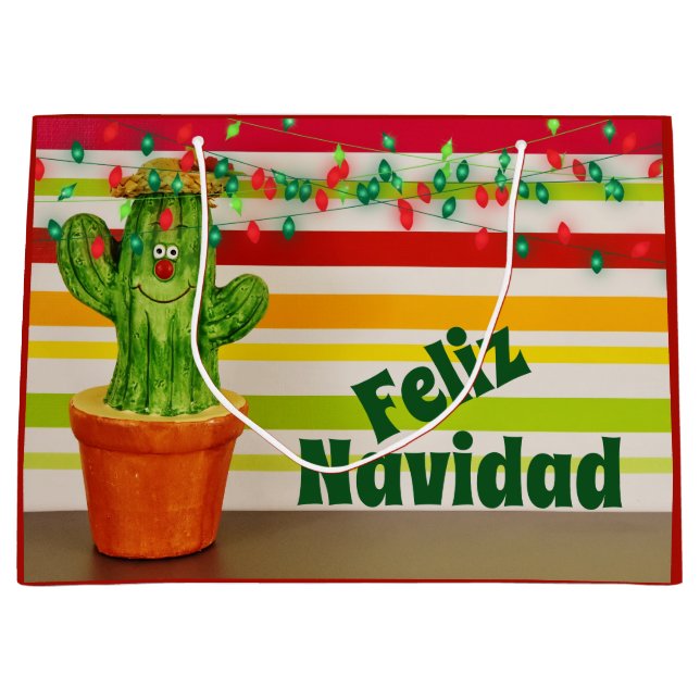 Cute Cactus och Helgdag Feliz Navidad (Framsidan)