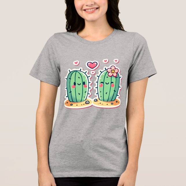 Cute Cactus par design T Shirt (Framsida)