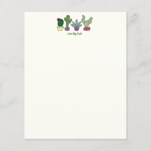 Cute Cactus Poted Plants Kärlek My Cacti