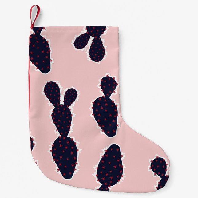 Cute cactus seamless pattern sweet mood and tone,  liten julstrumpa (Framsidan)