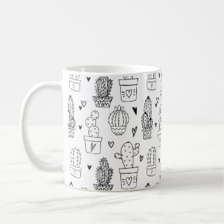 Cute Cactus Succulent Garden Plants Botanical Kaffemugg