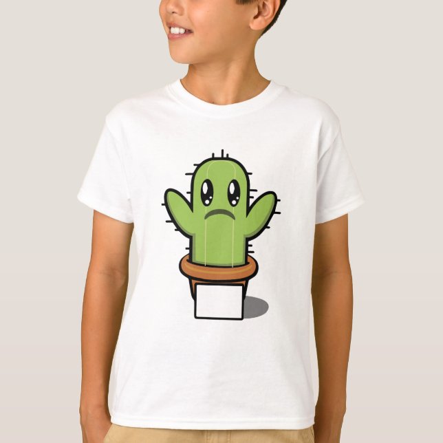 Cute Cactus T Shirt (Framsida)