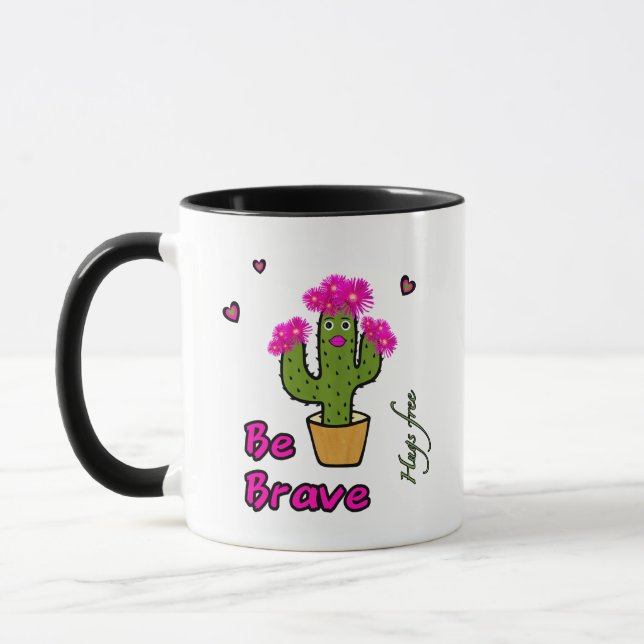 Cute cactus tjej mugg (Vänster)