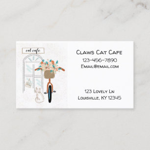 Cute Cafe Coffee Shop Visitkort