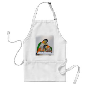 Cute Caique Parrot Pair Bird Apron Förkläde