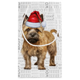 Cute Cairn-Hund Helgdag Woof Ord Art