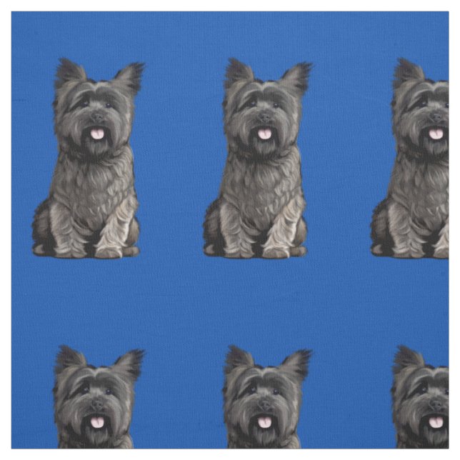 Cute Cairn Terrier Tyg (Provkarta)