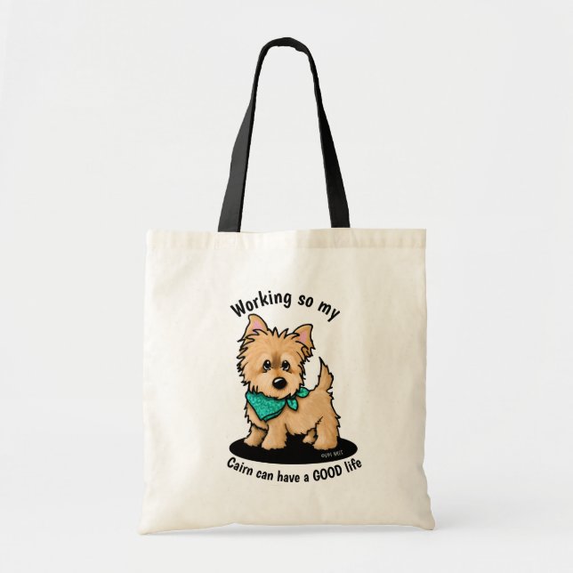 Cute Cairn Tote Bag Tygkasse (Framsidan)