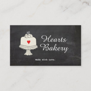Cute Cake Bake Shop Caterer Visitkort