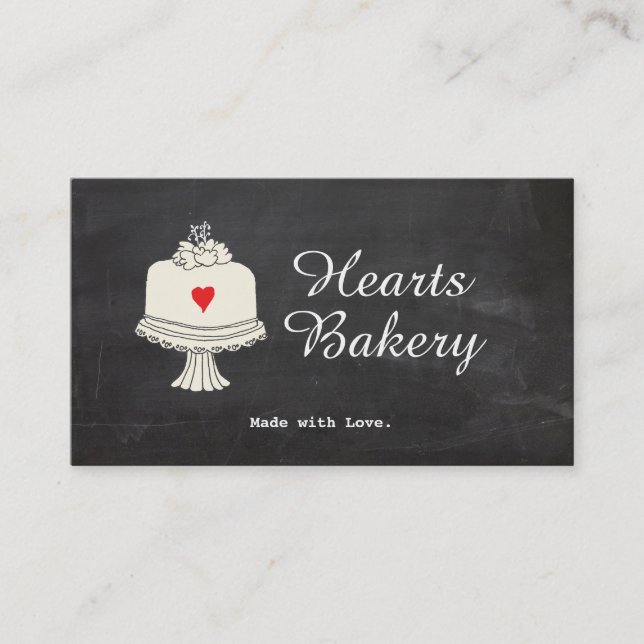 Cute Cake Bake Shop Caterer Visitkort (Framsida)