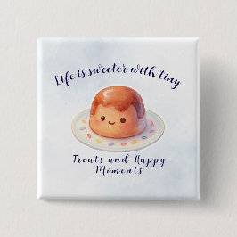 Cute Cake Dessert Button Knapp